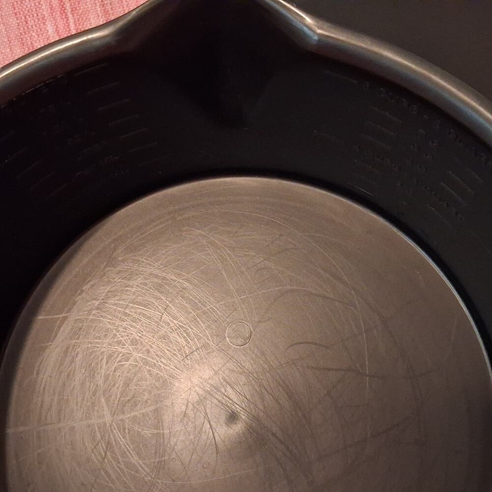 PAMPERED CHEF Microcooker 8 qt Cup 2 MICROWAVE STEAMER STRAINER LID Black - Picture 5 of 11